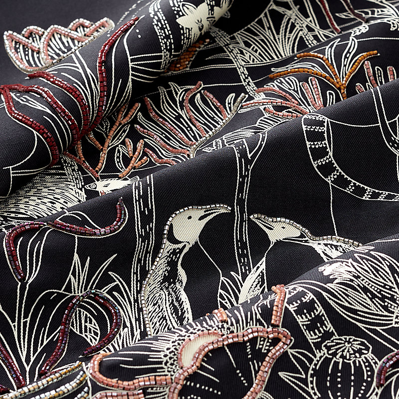 Carré 90 Precious Paradise - Negro | Hermès España